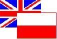 flagi Polski i Anglii